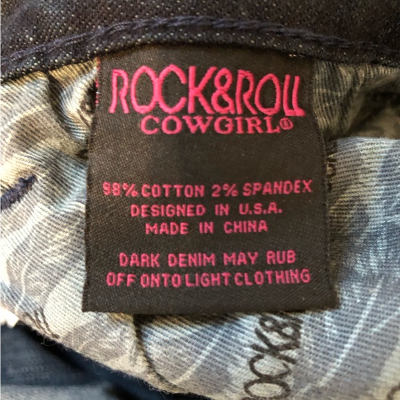 NWT Rock & Roll Cowgirl Trousers 36x32 - Picture 3 of 4